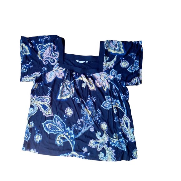 REITMANS Square Neck Paisley Top Plus Size 2X - Picture 1 of 1